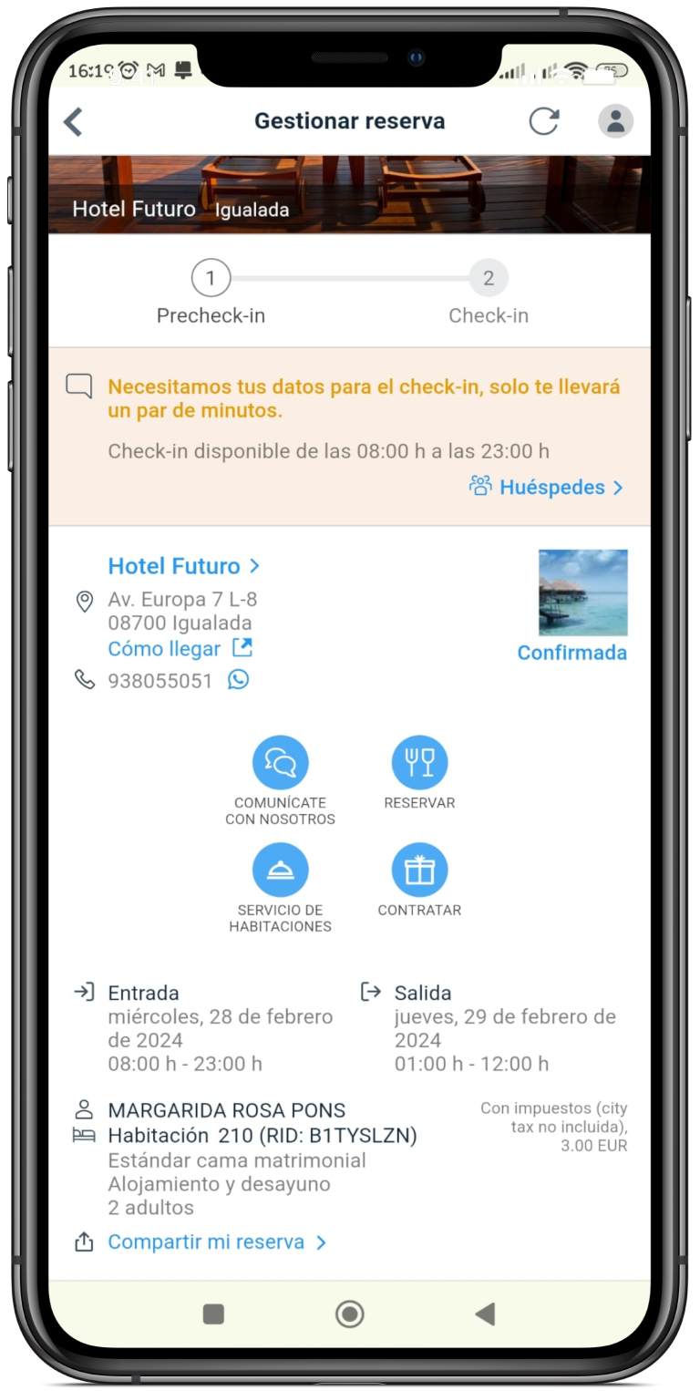 MyGuest - Pre check in Engisoft Hotel Software